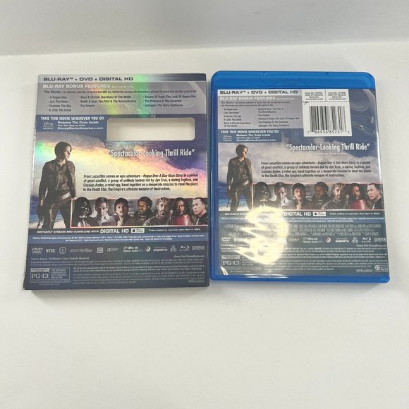 Rogue One A Star Wars Story Blu-Ray DVD Rated PG-13 - Picture 7 of 7